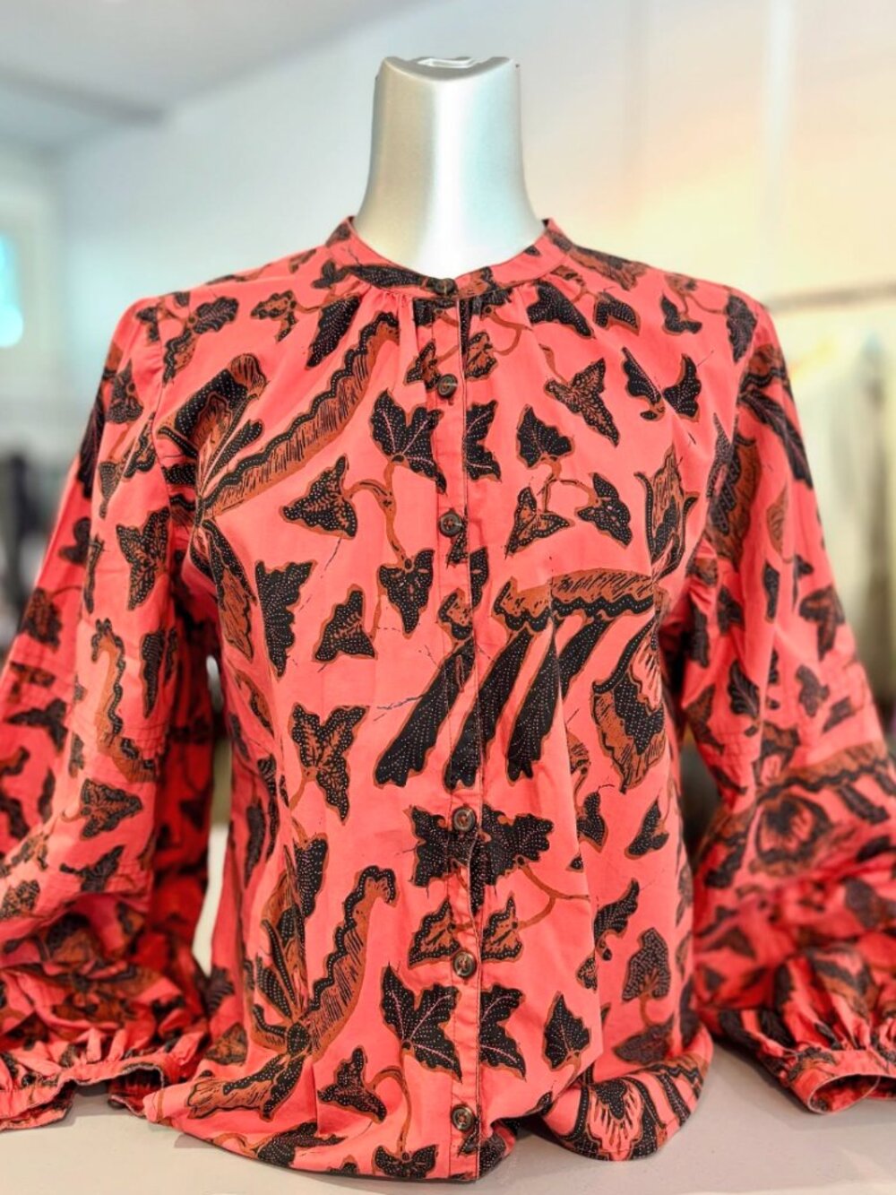 Ulla Johnson Long Sleeve Blouse - Cinnamon